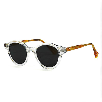 SVALA Essentials Round Polarised Sunglasses, Unisex, Crystal Tort by TrueVivid