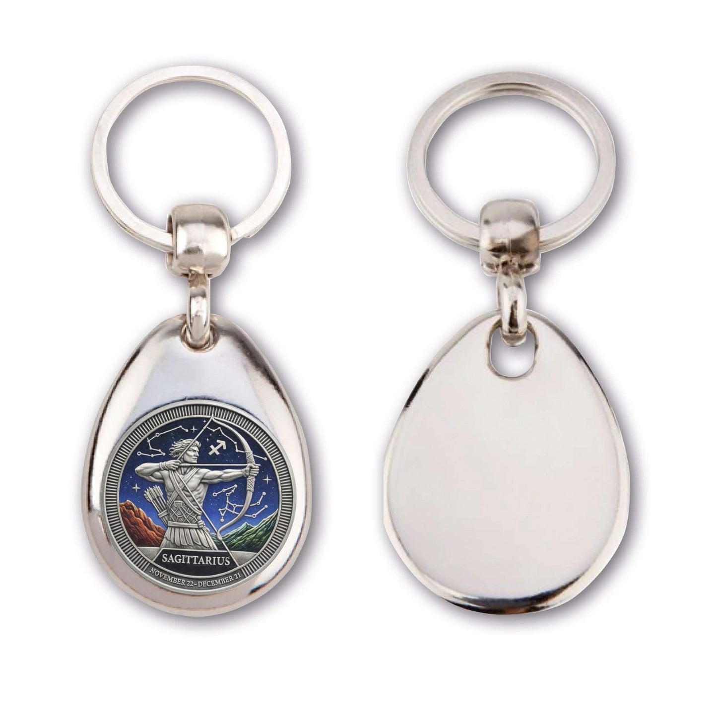 Personalized Zodiac Sign Key Ring – Astrology Gift Idea