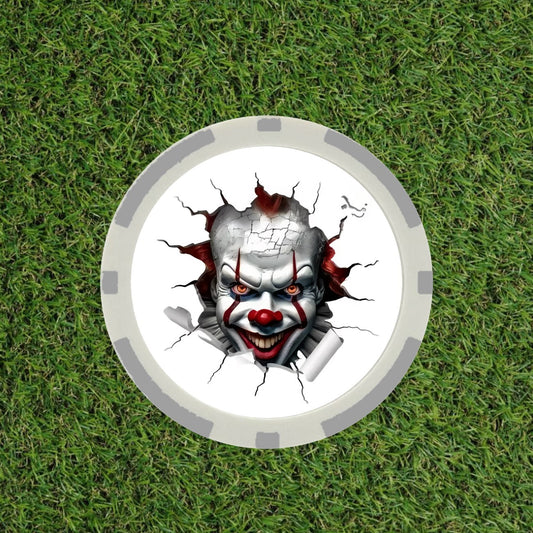 Evil Clown Poker Chip