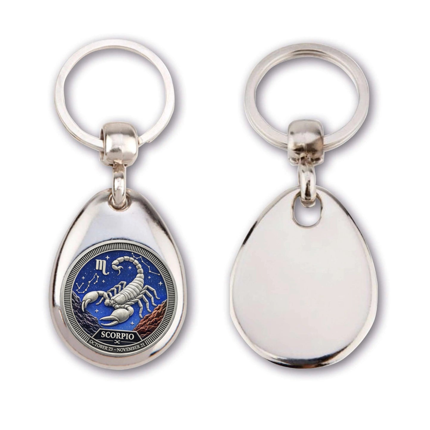 Personalized Zodiac Sign Key Ring – Astrology Gift Idea