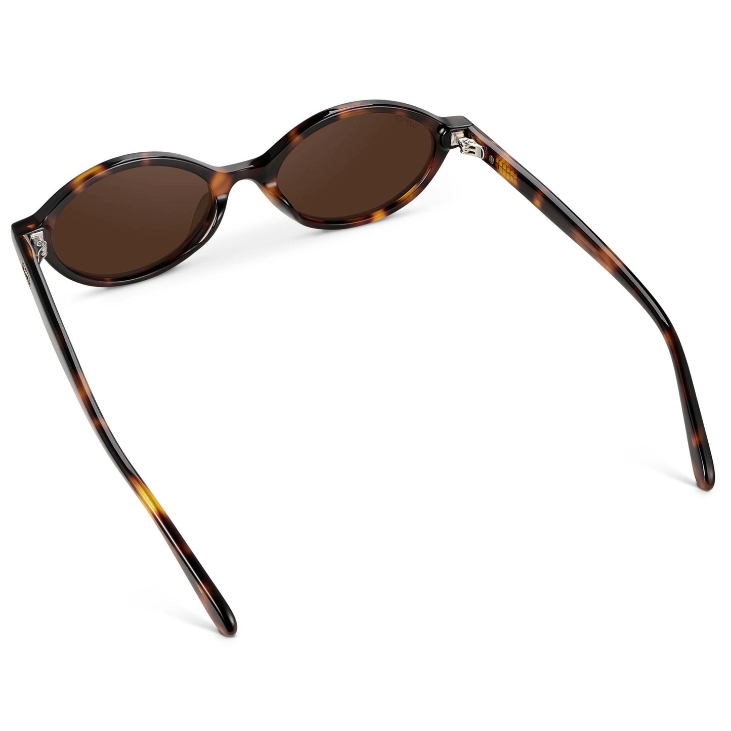 SELENE Vintage Oval Women's Sunglasses in Brown Tortoise by WMP Eyewear