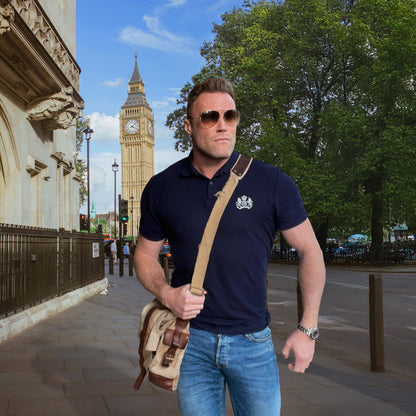 Men’s Cotton Piqué Polo Shirt – Classic Relaxed Fit