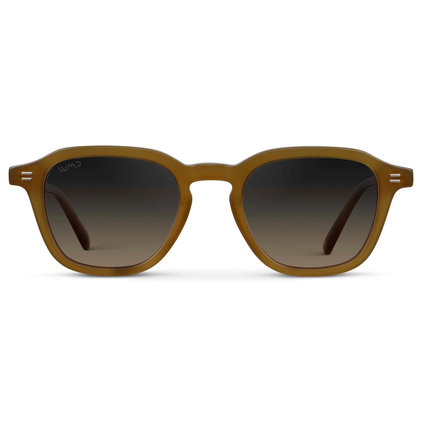 SILAS Polarized Square Sunglasses in Dune Brown by WMP Eyewear