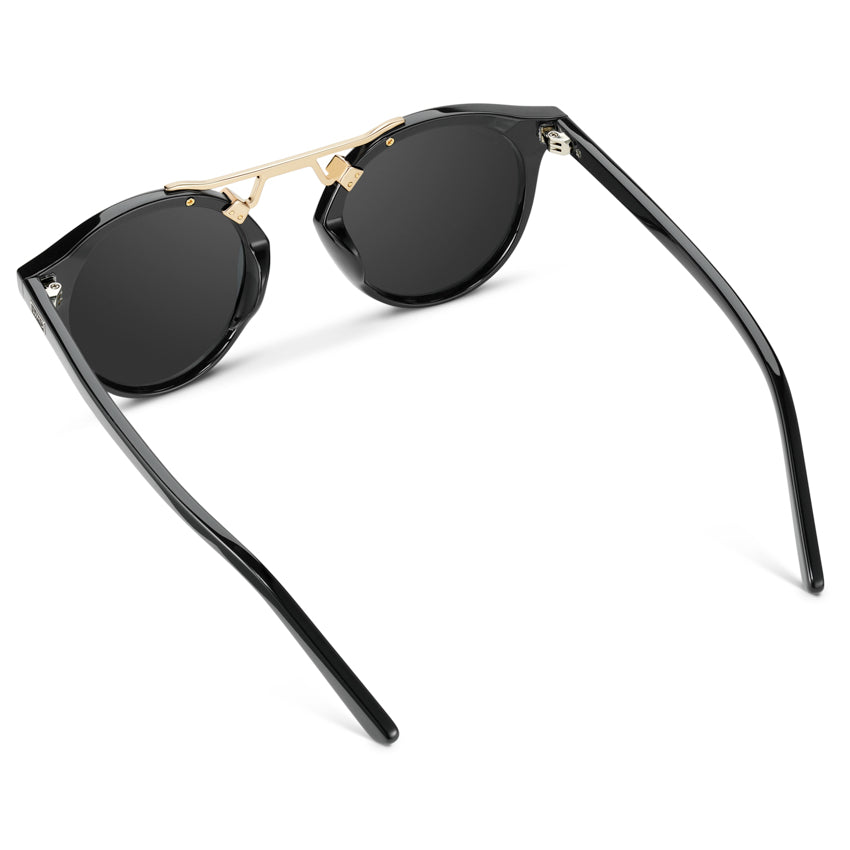 SKYLER Double Bridge Women's Sunglasses in Black by WMP Eyewear