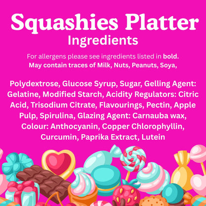 Squashies Party Platter - Perfect for movie nights, birthday parties and for sharing