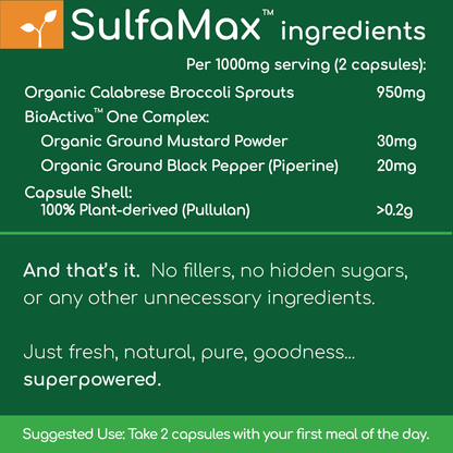 🌱 SulfaMax™  |  3 Month Supply - SAVE 20% on the best sulforaphane supplement