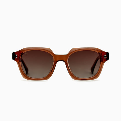 THEO Polarised Sunglasses, Unisex, Brown by TrueVivid