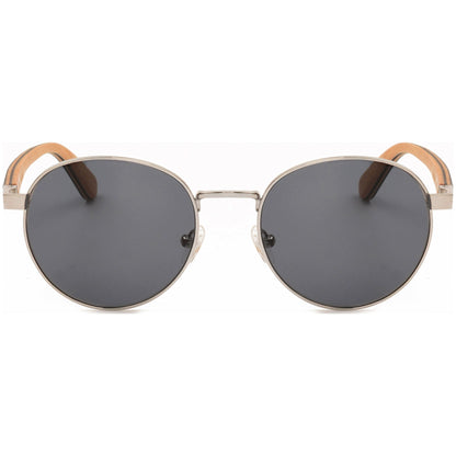 Jamie - Titanium & Wood Sunglasses