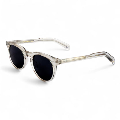 ALVA Crystal Round Retro Polarised Sunglasses, Grey Lens by TrueVivid