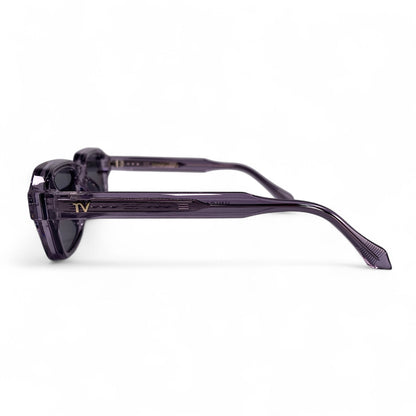 HAV Essentials Rectangular Sunglasses, Unisex, Slate Orchid, Black Lens by TrueVivid