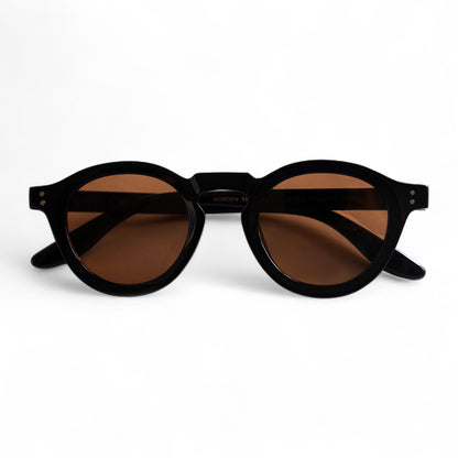 NORDEN, Essentials Polarised Sunglasses, Unisex, Black, Brown Lens by TrueVivid