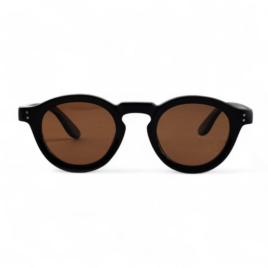 NORDEN, Essentials Polarised Sunglasses, Unisex, Black, Brown Lens by TrueVivid