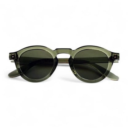 NORDEN, Essentials Polarised Sunglasses, Unisex, Moss Green, Green Lens by TrueVivid