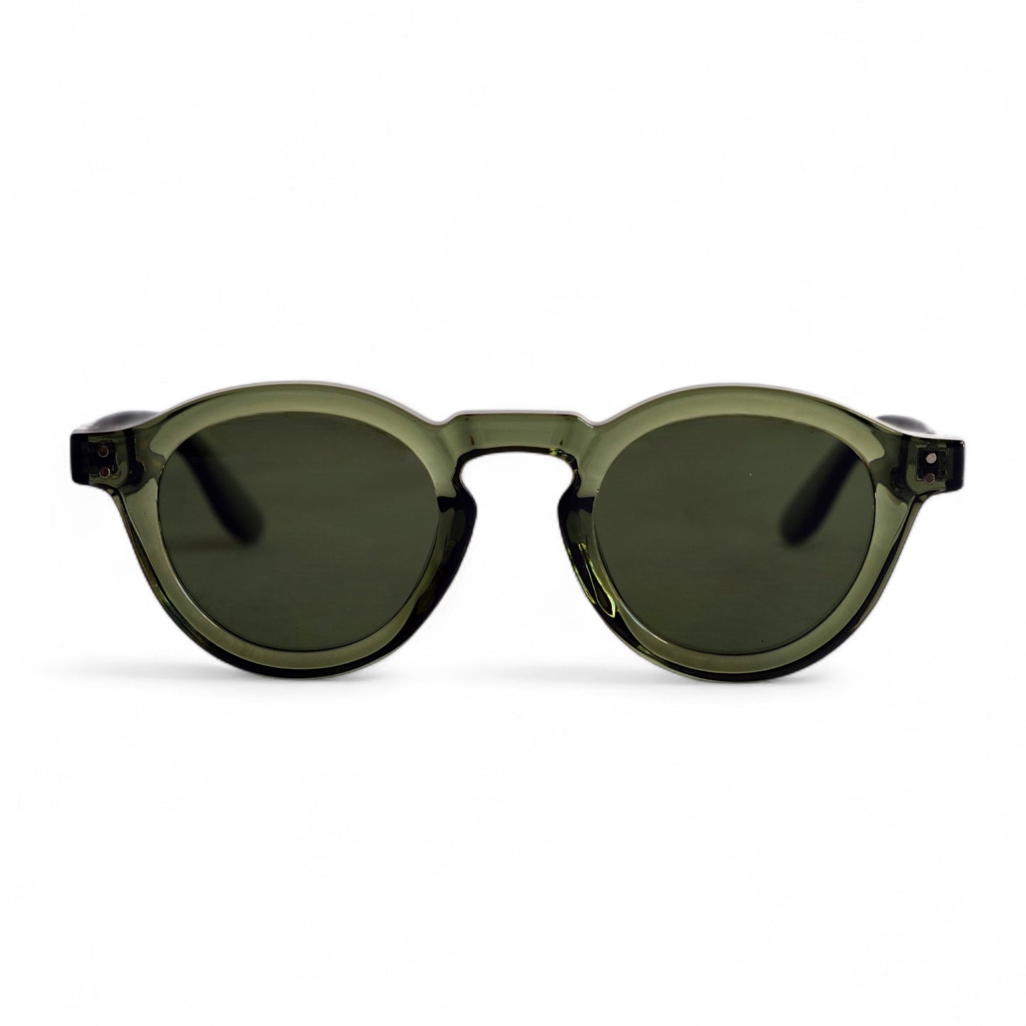 NORDEN, Essentials Polarised Sunglasses, Unisex, Moss Green, Green Lens by TrueVivid
