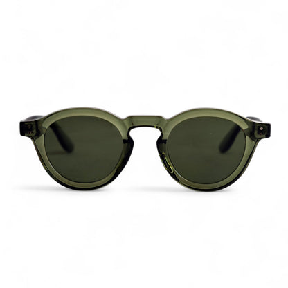 NORDEN, Essentials Polarised Sunglasses, Unisex, Moss Green, Green Lens by TrueVivid