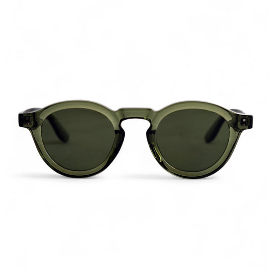 NORDEN, Essentials Polarised Sunglasses, Unisex, Moss Green, Green Lens by TrueVivid