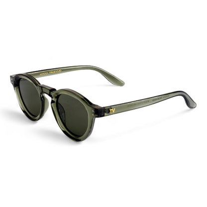 NORDEN, Essentials Polarised Sunglasses, Unisex, Moss Green, Green Lens by TrueVivid