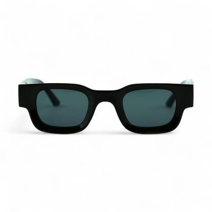 SORA, Essentials Rectangular Modern Sunglasses, Unisex, Black by TrueVivid Eyewear