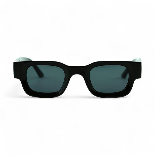 SORA, Essentials Rectangular Modern Sunglasses, Unisex, Black by TrueVivid Eyewear