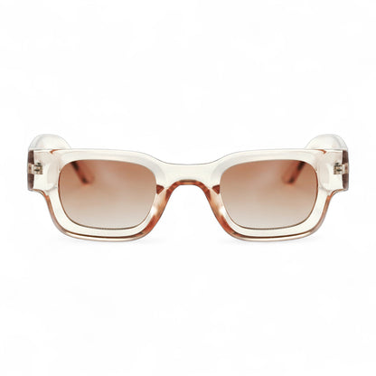 SORA, Essentials Rectangular Modern Sunglasses, Unisex, Champagne by TrueVivid Eyewear