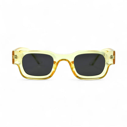 SORA, Essentials Rectangular Modern Sunglasses, Unisex, Yellow by TrueVivid Eyewear