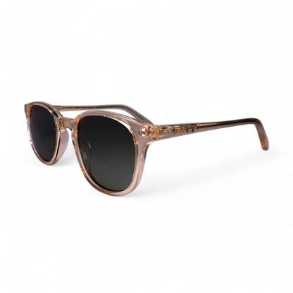 ZAYA Wayfarer Polarised Sunglasses in Champagne, Green Lens by TrueVivid