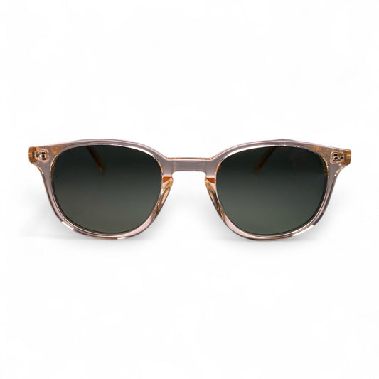 ZAYA Wayfarer Polarised Sunglasses in Champagne, Green Lens by TrueVivid