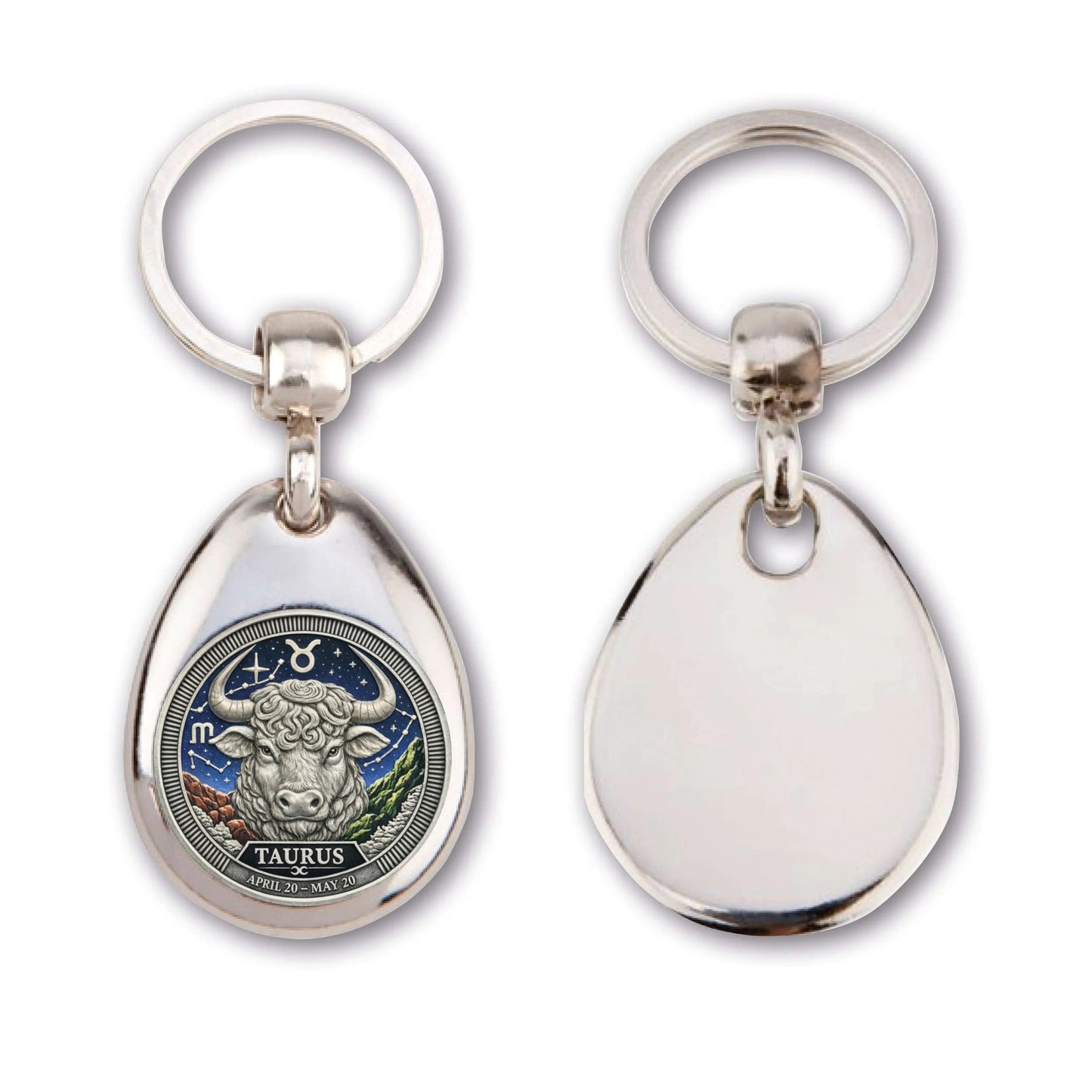 Personalized Zodiac Sign Key Ring – Astrology Gift Idea