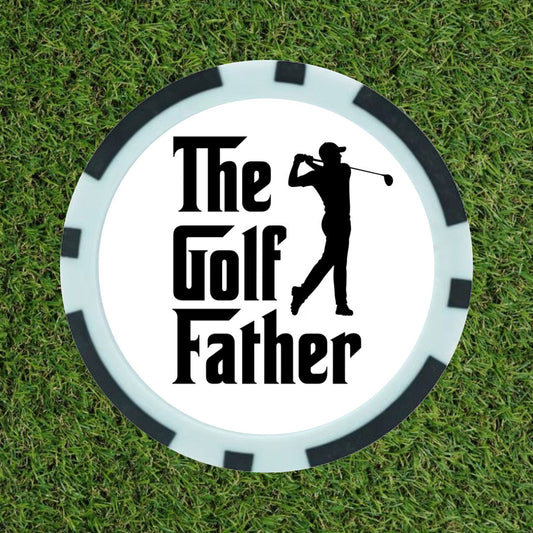 The Golf Father – Premium Poker Chip Golf Ball Marker