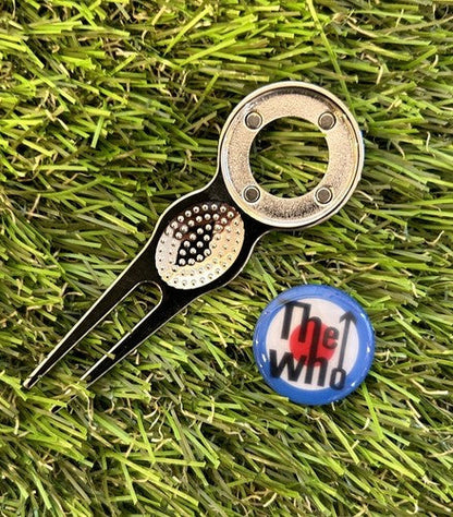 The Who METAL GOLF BALL MARKER AND PITCH REPAIR TOOL