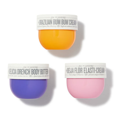 Sol de Janeiro Body Cream Trio Set 3 x 75ml, Hydration & Firming
