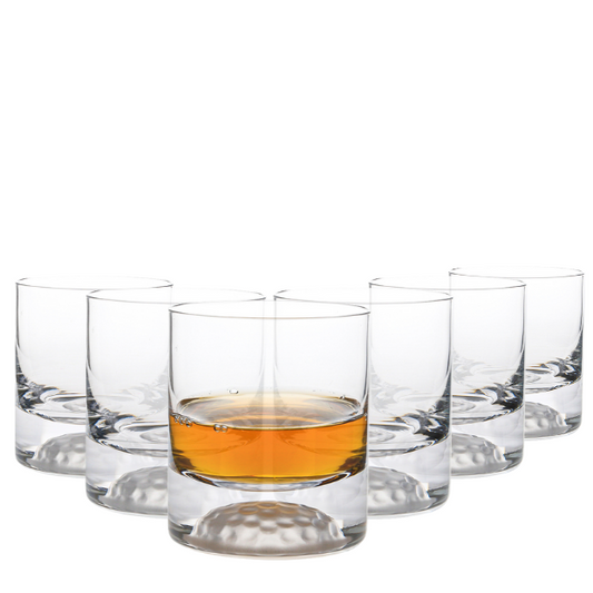 Golf Ball Glass Tumblers - 295ml - Set of 6