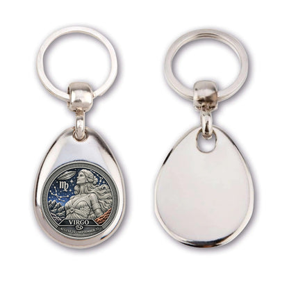 Personalized Zodiac Sign Key Ring – Astrology Gift Idea