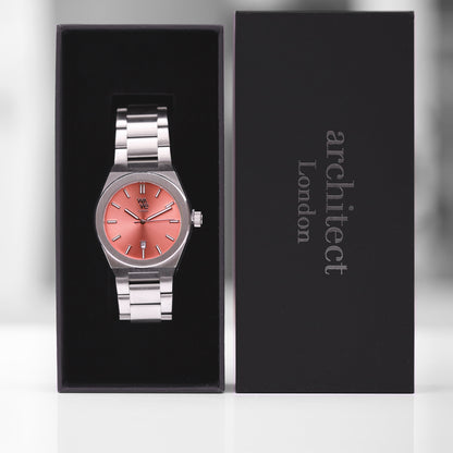 Wave by Architect in Peach Breeze - Handwriting Engraving