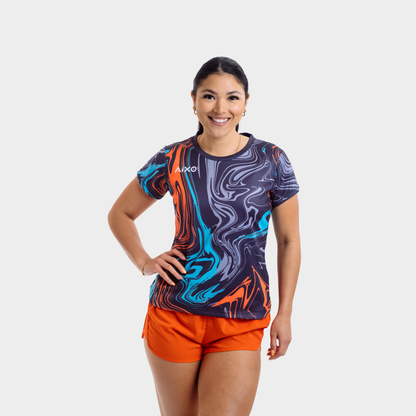 Aixo Chrome Womens T Shirt Lilac