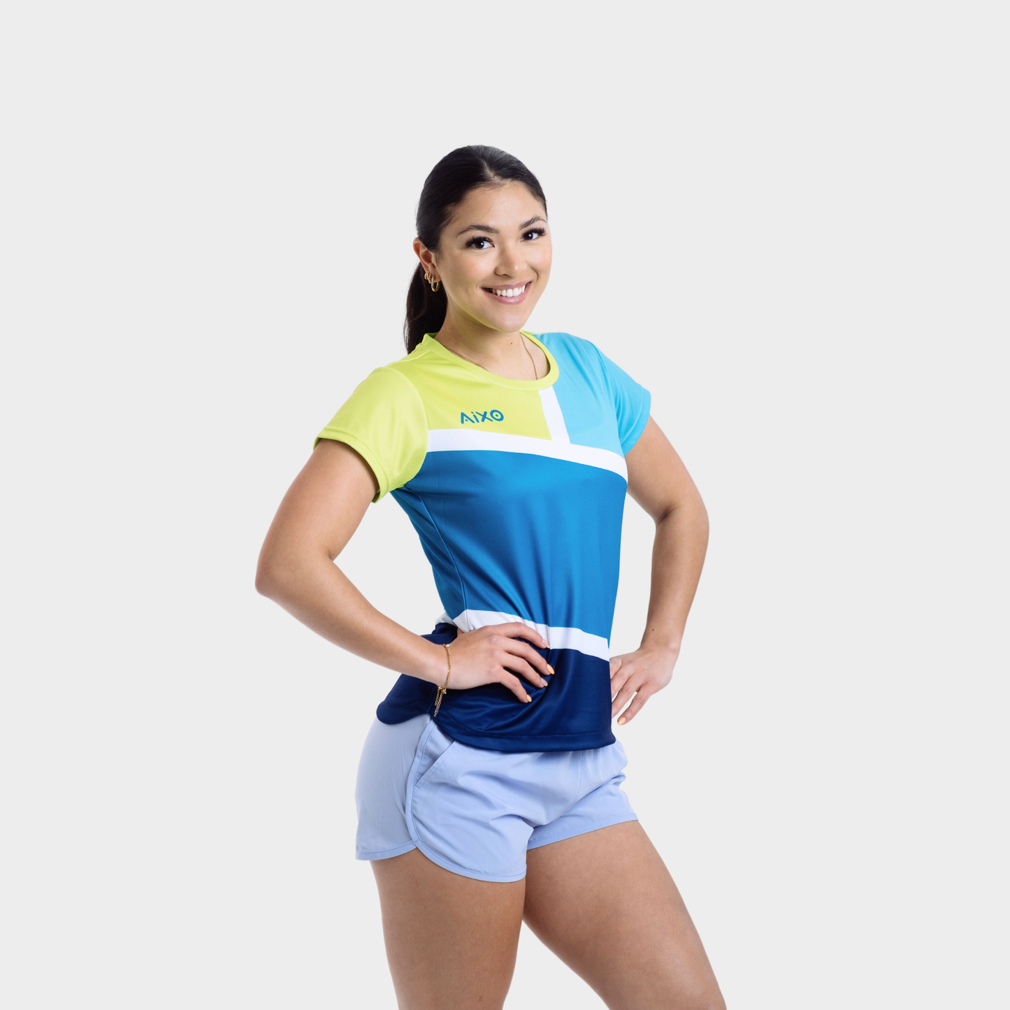 Aixo Court Womens T Shirt Teal