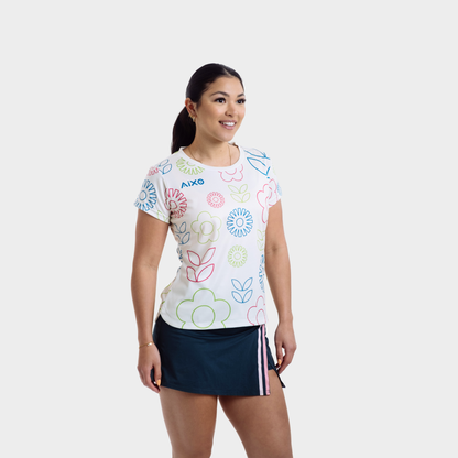 Aixo Spring Womens T Shirt Ivory