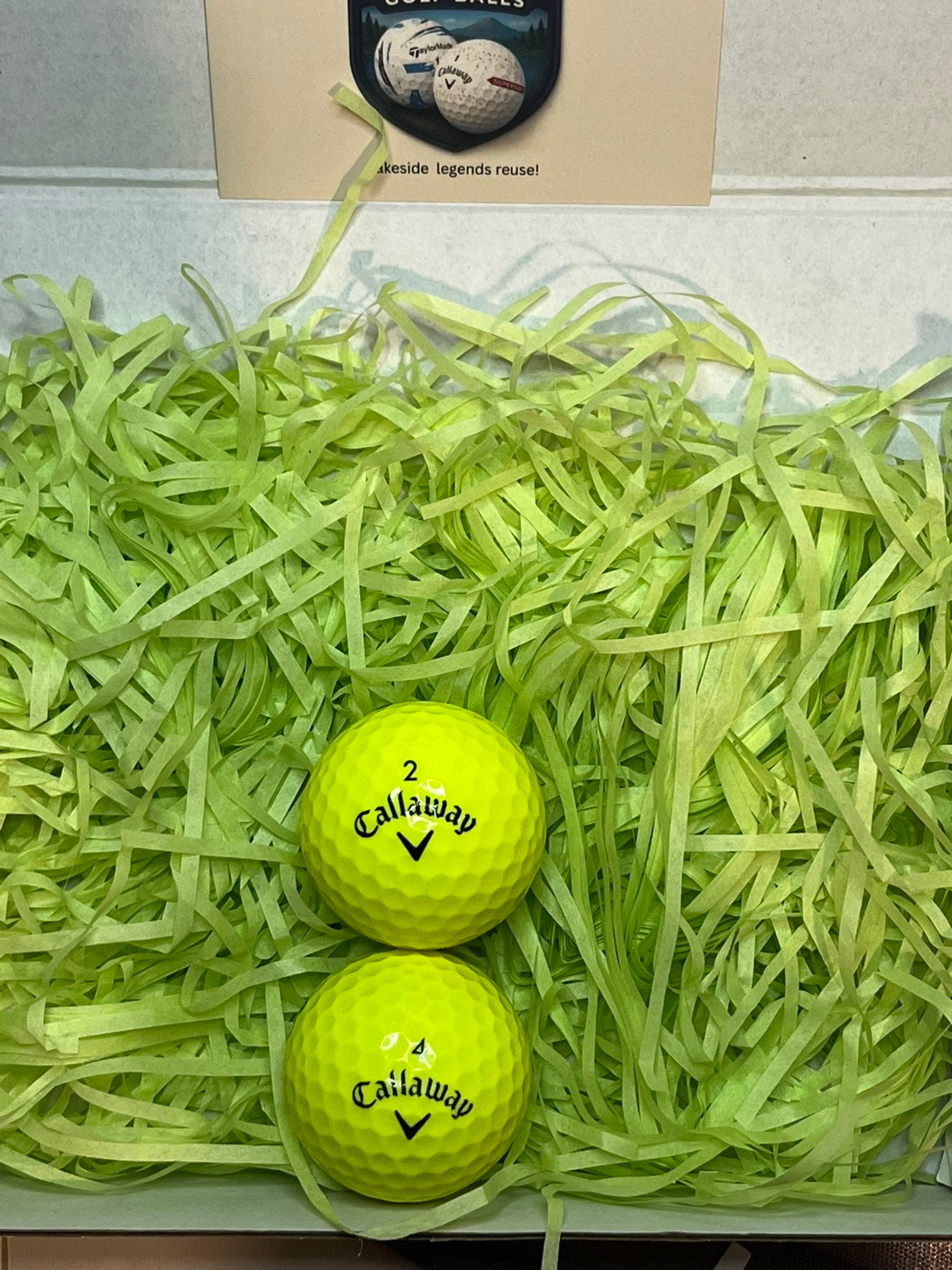 24 Callaway Warbird Optic 24 Callaway CXR Mix White Golf Balls