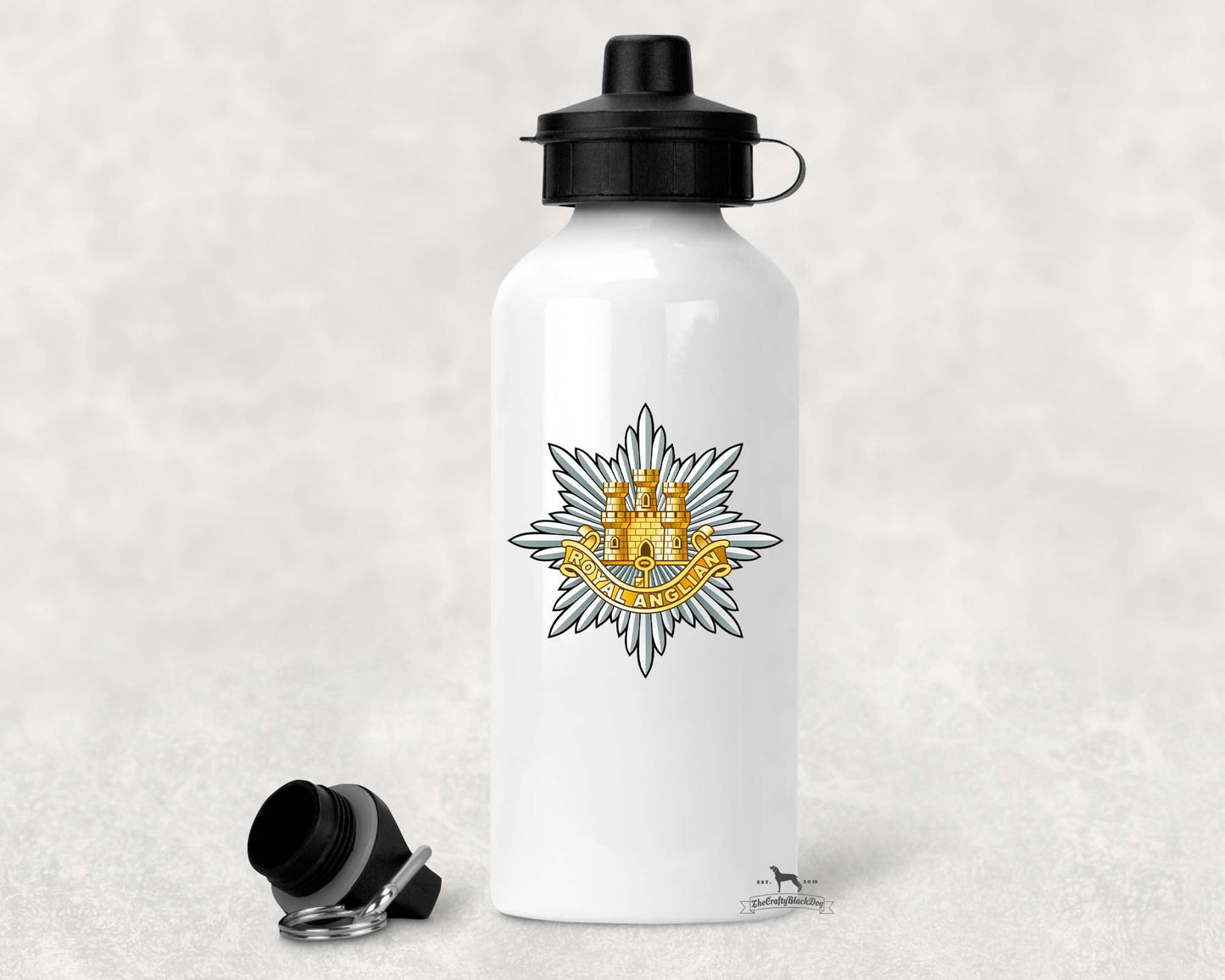 Royal Anglian Regiment Aluminium Water Bottle 500ml