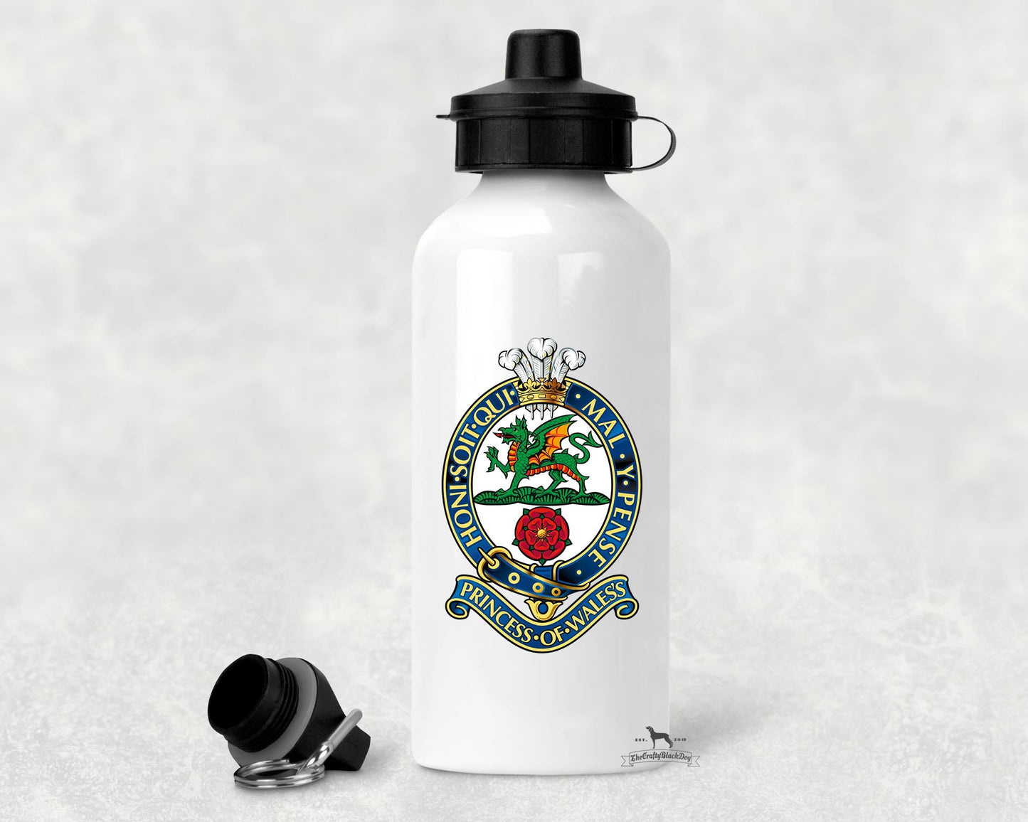 The Princess of Wales' Royal Regiment - Aluminium Water Bottle