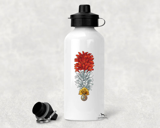 Royal Regiment Fusiliers Hackle - ALUMINIUM WATER BOTTLE