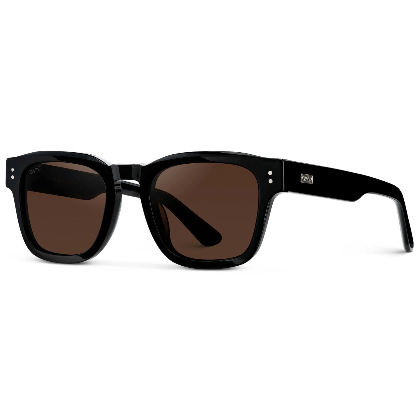 WAYNE Men's Bold Rectangular Sunglasses in Black by WMP Eyewear