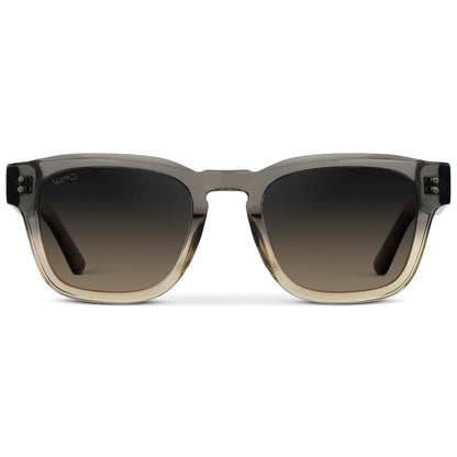 WAYNE Men's Bold Rectangular Sunglasses in Graphite Grey by WMP Eyewear