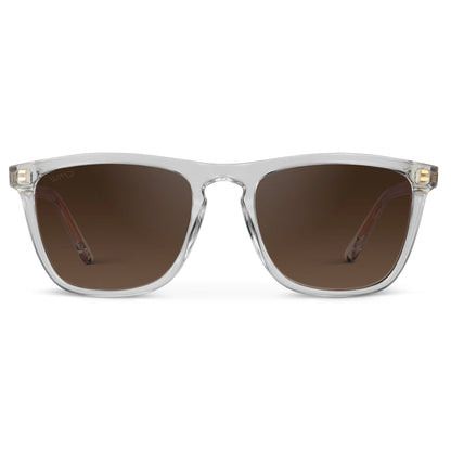 Lunettes de soleil polarisées pour homme WESLEY, verres transparents brillants, par WMP Eyewear UK