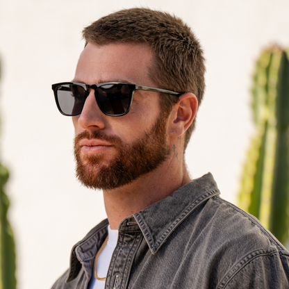 WESLEY Polarized Men's Sunglasses in Black by WMP Eyewear
