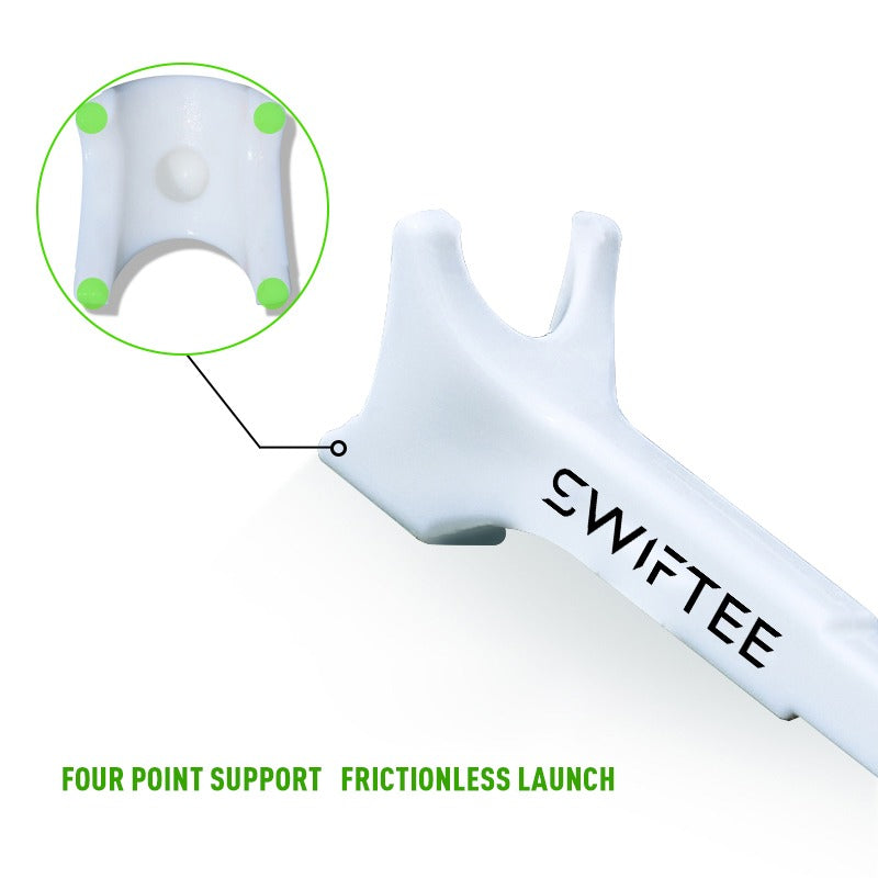 SWIFTEE 5° Degree Premium Golf Tees 80mm – Extra Durable Low-Spin Tees for Longer Distance, Higher Launch & Reduced Slice  – 10 Pack