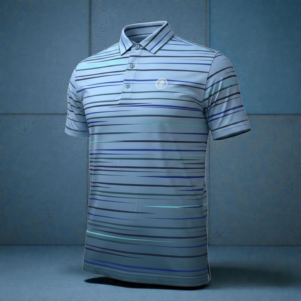 Ethos Light Blue Mens Polo Shirt