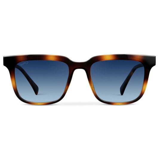 WILSON Men's Polarised Square Sunglasses in Whiskey Tortoise by WMP Eyewear