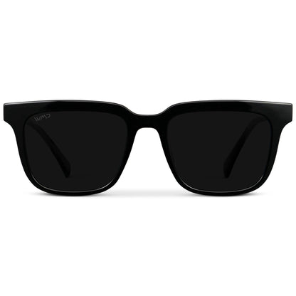 WILSON Men's Polarised Square Sunglasses in Triple Black by WMP Eyewear