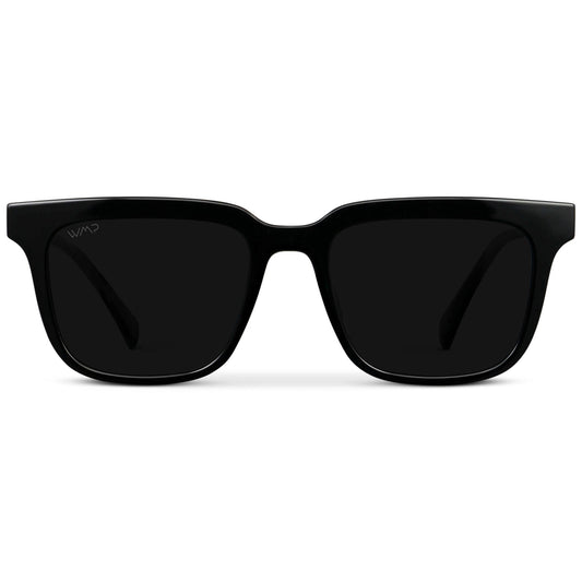 WILSON Men's Polarised Square Sunglasses in Triple Black by WMP Eyewear